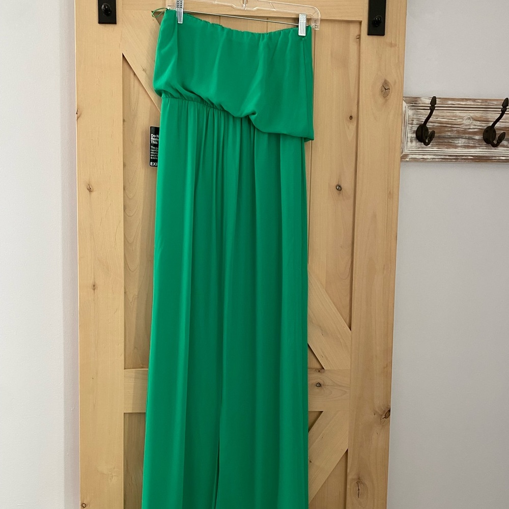 NWT Express Green Bandeau Maxi Dress